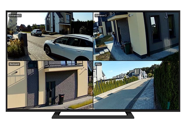 Video surveillance brought directly to the TV screen