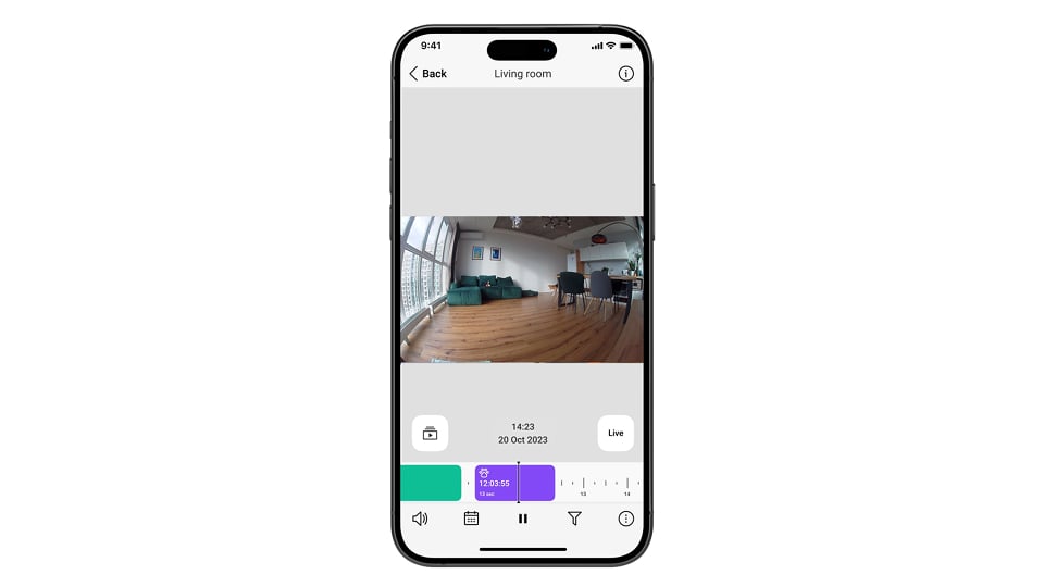 AI processes events IndoorCam
