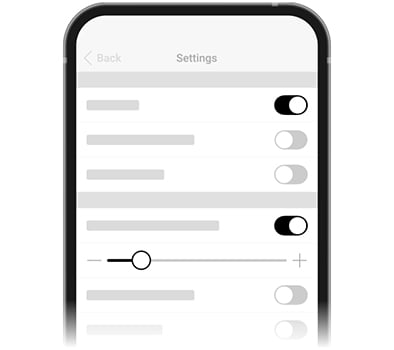 Controlled by your smartphone